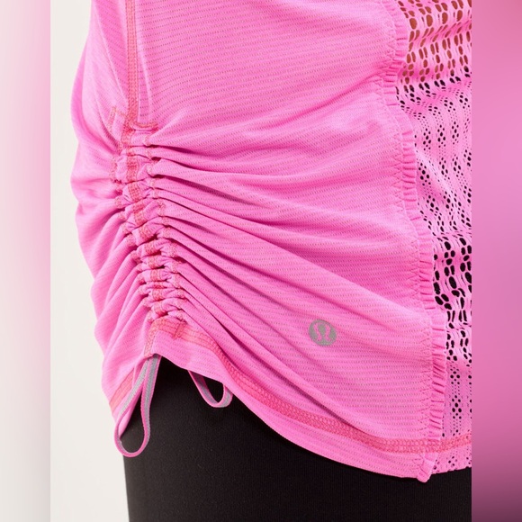 RARE Lululemon Run: Tie And Fly Tank Sz 6 In Pow Pink Light - Picture 4 of 10